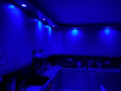 Sininen Ambient valaistus